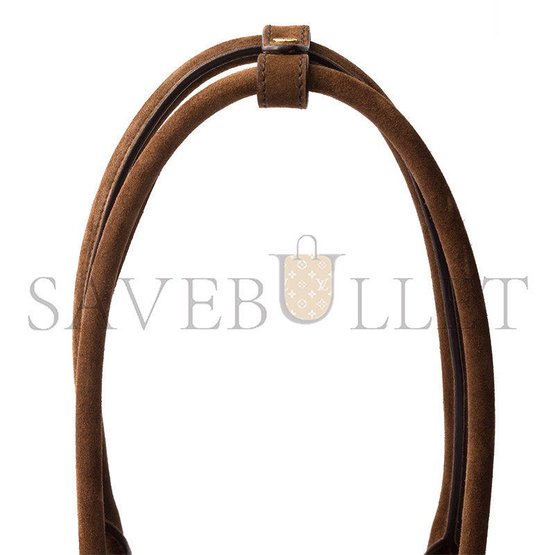 Pra*a galleria medium suede bag with fringe 1ba457 (30*14*10.5cm)